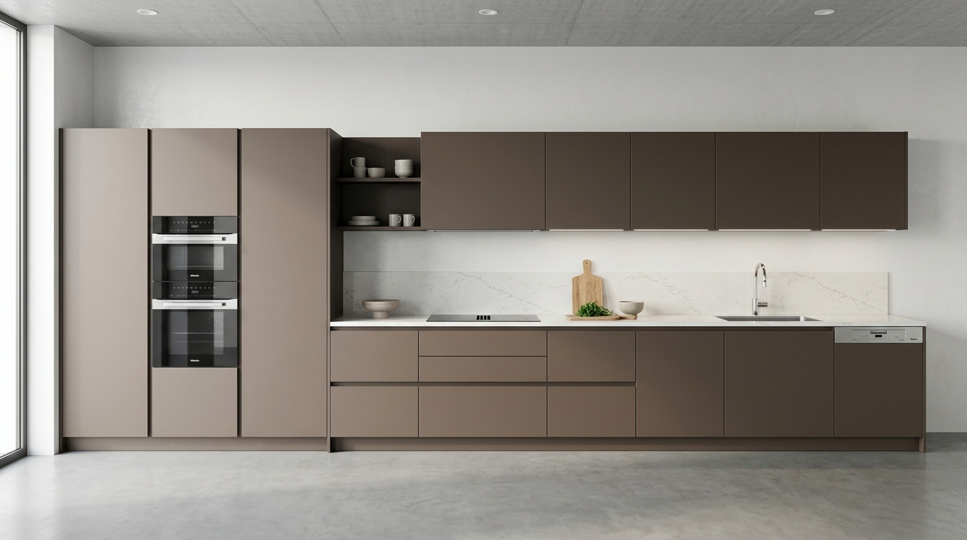 Cappuccino Straight Cut PU Kitchen